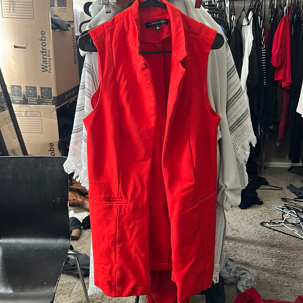 Torrid red long vest. Torrid Insider Collection